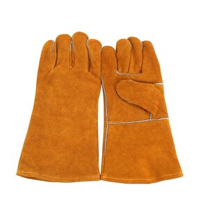 Welding Gloves Factory - OEM Heat Resistant Cow Leather Mitten