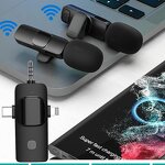 3 in 1 Wireless Lavalier Microphone Manufacturer - Wholesale for iPhone Android Recording