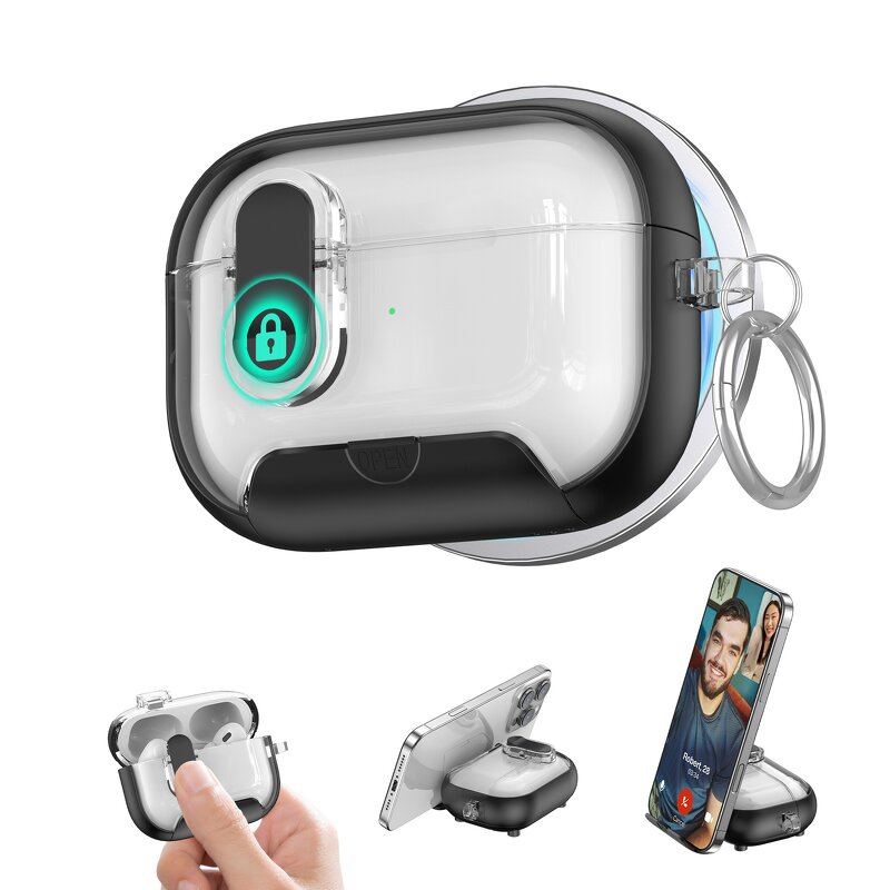 Airpods Pro Stand Case Factory - OEM Magnetic Protective Transparent Case