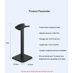 Black and White Earphone Holder Factory - OEM Detachable Desktop Display Rack