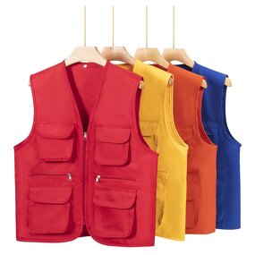 Custom Vest Manufacturer - OEM Printing Multi Pocket Work Clothes