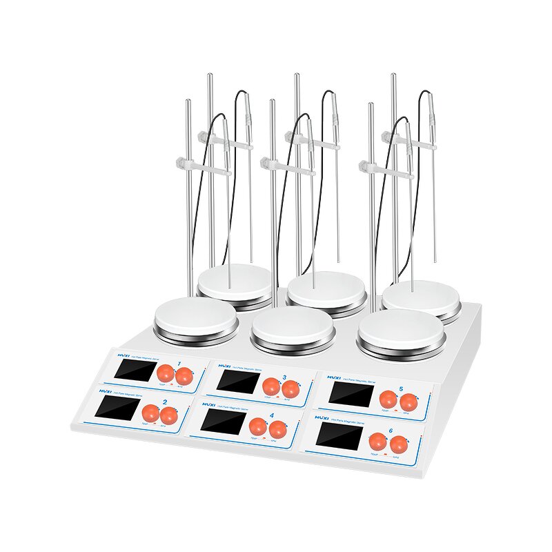 Magnetic Stirrer Manufacturer - OEM 6 Position Digital Double Row
