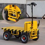 Electric Cargo Trolley Manufacturer - Heavy Duty Plastic Platform
