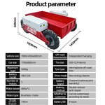 Remote Control Trolley Factory - 8 Wheel Drive 1000kg Steel