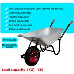 Hand Truck Factory - 500kg Zinc Galvanized Flatbed Trolley
