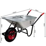 Hand Truck Factory - 500kg Zinc Galvanized Flatbed Trolley
