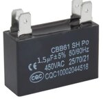 Start Capacitor Manufacturer - 450V 1.5UF-15UF CBB61 for AC Fan