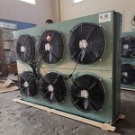 Copper Tube Condenser Factory - Fin Type with 6 Axial Fan