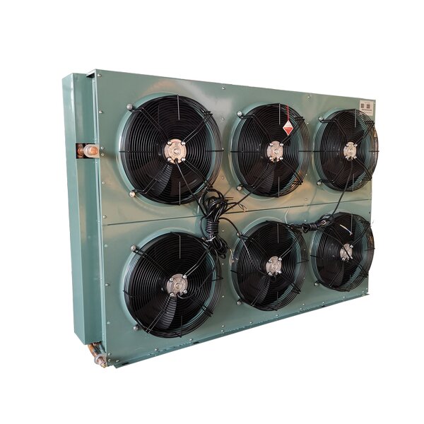 Copper Tube Condenser Factory - Fin Type with 6 Axial Fan