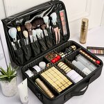 Cosmetic Case Factory - Portable Train with Mirror Makeup Case