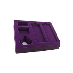 Foam Insert Manufacturer - Low Density Velvet Jewelry Box Insert