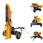 Log Splitter Factory - 15HP Gasoline 40 Ton Hydraulic with Trailer