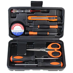 Tool Kit Factory - 16-Piece Stainless Steel Multi-Function Hard Case