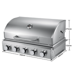 Gas Grill Factory - Built-in Four-burner BBQ Grill
