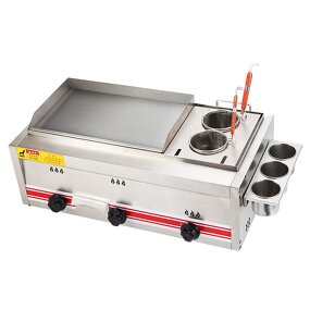 Gas Deep Fryer Manufacturer - Combination Stove with Griddle