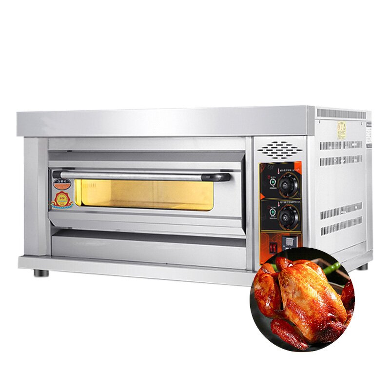 Gas Oven Manufacturer - 1 Deck 2 Trays LPG NG Bakery Oven