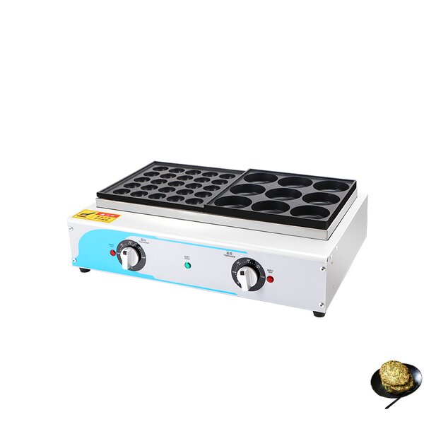 Gas Takoyaki Maker Factory - Double Plate Octopus Ball Machine