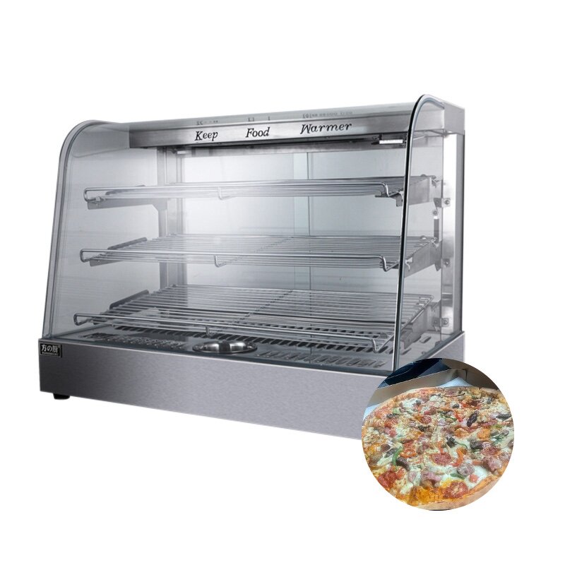 Food Display Cabinet Factory - Three-layer Curve Glass Heater