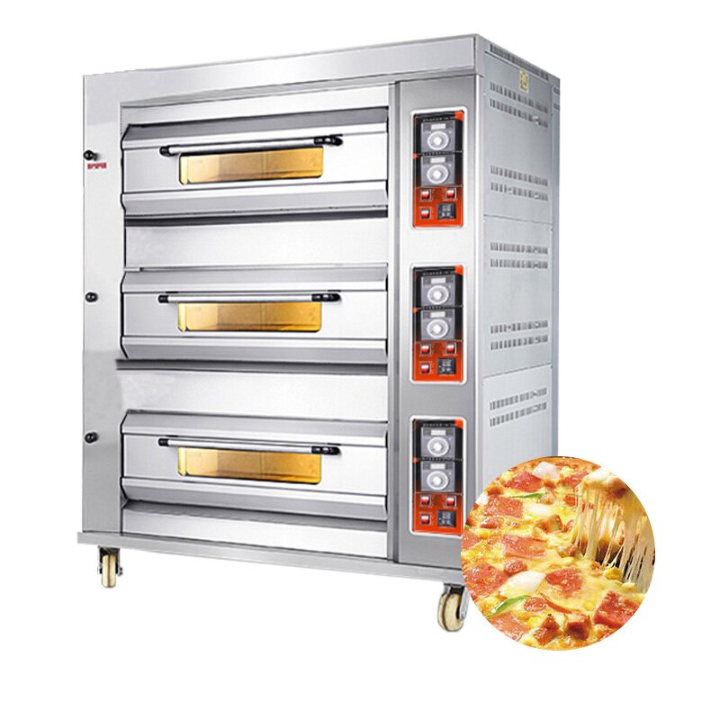 Gas Oven Factory - 3 Layers 9 Plates Cake Bread Oven