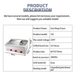 Gas Griddle Manufacturer - Stainless Steel Countertop Fryer