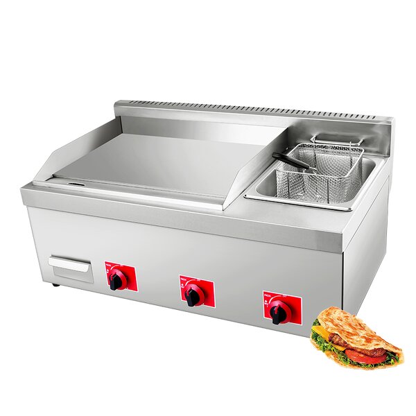 Gas Griddle Manufacturer - Stainless Steel Countertop Fryer