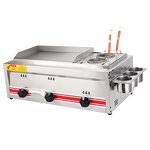 Gas Deep Fryer Manufacturer - Combination Stove with Griddle