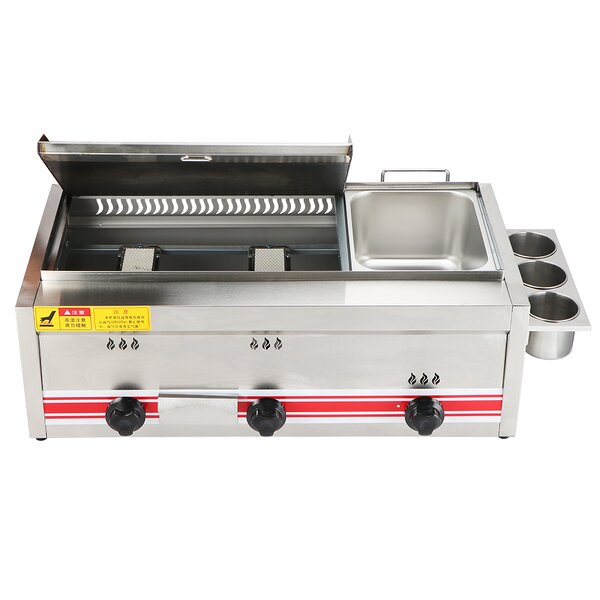 Gas Grill Set Factory - Commercial with 10L Fryer Kitchen Set