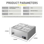 Food Heater Manufacturer - Commercial Electric Bain Marie
