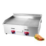 Gas Griddle Factory - Stainless Steel BBQ Flat Griddle