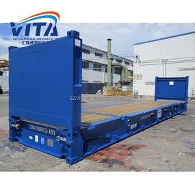Flat Rack Container Manufacturer - Used 40ft Steel Container