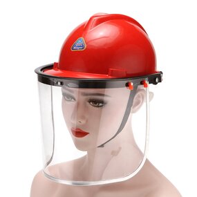 Face Shield Manufacturer - PC PVC Hard Hat Adapter with Shield