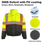 Safety Jacket Factory - Winter Warm Fleece Lining Bomber Jacket