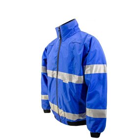 Safety Jacket Manufacturer - Windproof Waterproof Warm Reflective Blue