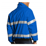 Safety Jacket Manufacturer - Windproof Waterproof Warm Reflective Blue