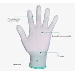 Safety Gloves Factory - Anti Slip Anti Static PU with Lining