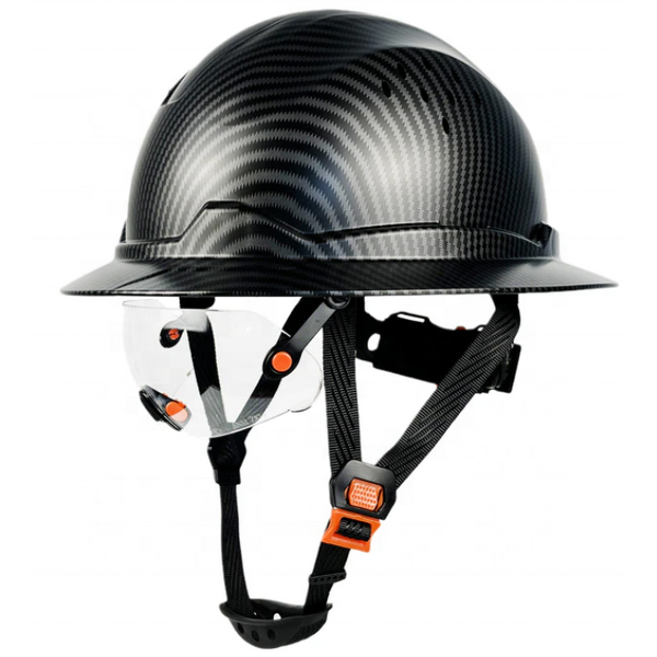 Safety Helmet Factory - Full Brim with Visor ANSI Approved 6 Point