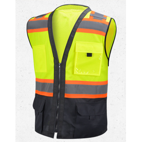 Safety Vest Factory - Heavy Duty Reflective with Pockets Hi Vis