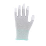 Safety Gloves Factory - White PU Coated Fishing Anti Static Wear