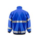 Safety Jacket Manufacturer - Windproof Waterproof Warm Reflective Blue
