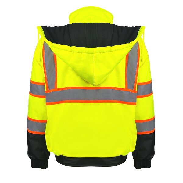 Safety Jacket Factory - Winter Warm Fleece Lining Bomber Jacket