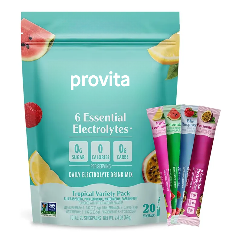 Electrolyte Powder Drink Supplier - OEM Fruity Flavor Electrolyte Drink Mix 6-Inc C Zinc Blend