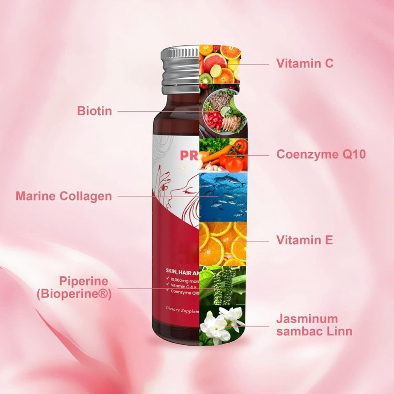 Marine Collagen Drops Factory - Bulk Well Designed Marine Collagen Vitamin Support Skin Sleep