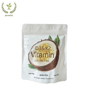 椰子提取物胶囊供应商-批发GMP厂家定制D3 K2软胶囊钙