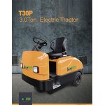 Electric Tow Tractor Factory - 3 Ton Seated Pneumatic Tire