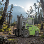Forklift Truck Manufacturer - 220V Motorized Rough Terrain