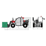 Electric Telehandler Factory - 2.5ton XT2506E 5.85m Lithium