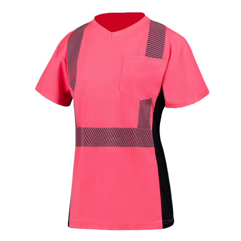 Safety T Shirt Manufacturer - Women's ANSI Class 3 Pink