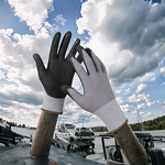 Work Gloves Factory - Nylon Spandex Nitrile Foam Dot