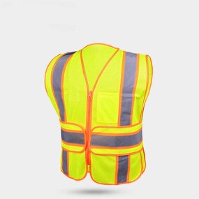 Work Vest Manufacturer - ANSI CE Men's Orange High Visibility