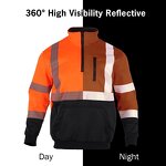 Safety Hoodie Factory - ANSI Class 3 Reflective Zip-Up